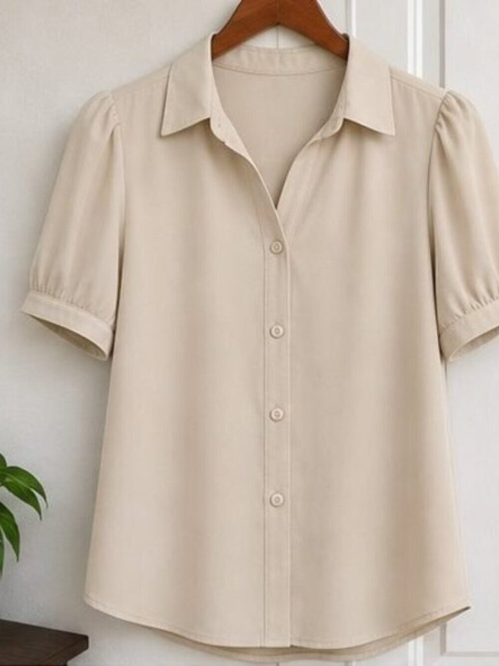 Sand Puff Sleeve Top
